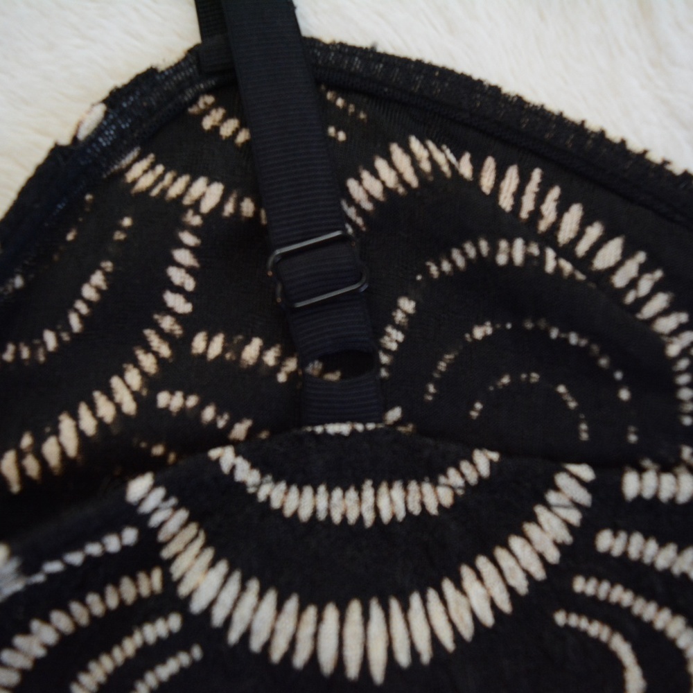 Free People Swirl Design Cocktail Mini Dress Sheer - Picture 8 of 8